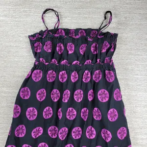 Free People Leanna Dress Womens M Black‎ Purple Bandeau Summer Boho Empire thumbnail 8