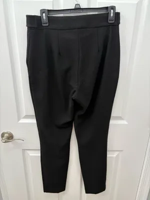 Express size 8 reg black ponte straight leg pants thumbnail 2