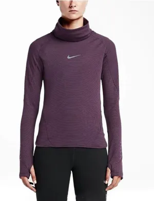 Nike Women's Aeroreact Long Sleeve Training Top Atomic Purple thumbnail 1