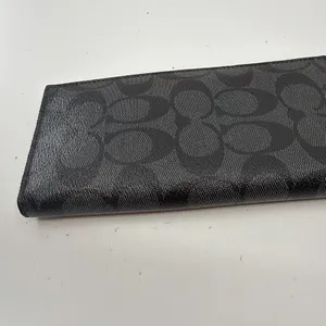 Coach Billfold Black Signature Coated Canvas Wallet thumbnail 2