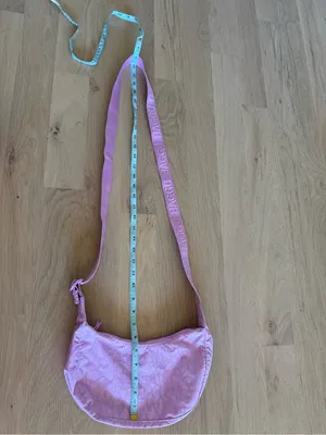 BAGGU small Nylon Crescent Bag Peony thumbnail 6