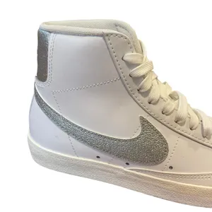 Nike Blazer Mid 77 Essential Sneaker White Metallic Silver Womens Size 7 New thumbnail 8