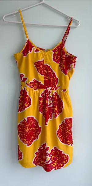 Southern Frock Sunshine Floral Spaghetti-Strap Mini Dress xs thumbnail 1