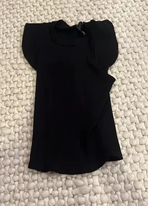 Black Francesca’s Ruffled Tank Top thumbnail 1