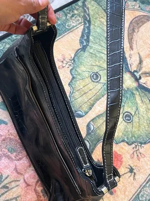Y2k vintage Classic Black Shoulder Bag thumbnail 11