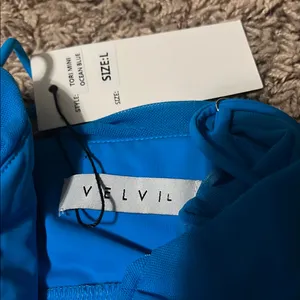 Elvi Blue Ruched Bodycon Mini Dress thumbnail 2