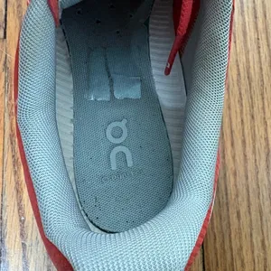 On Running Cloudflow Orange Rust White Sneakers Womens 9.5 Running‎ Shoes thumbnail 10