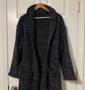 Barefoot Dreams Gray CozyChic Knit Robe #509 thumbnail 3