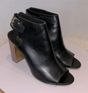 KURT GEIGER Leather Peep Toe Heel Sandals Women's size 40. thumbnail 1
