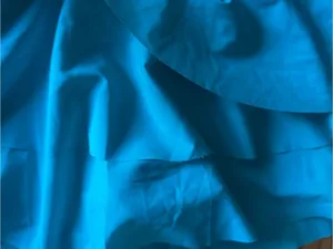 JoyLab Bright Teal Ruffled Skater Skirt Size M Flowy Flare Athleisure thumbnail 2