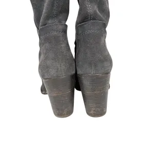 Dolce Vita Kylar Gray Suede Tall Knee‎ High Heeled Point Toe Boots Size 7.5 thumbnail 6
