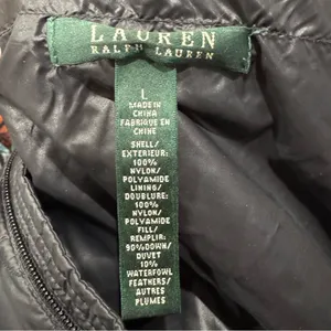 Lauren Ralph Lauren Down Feather Puffer Insulated Parka Quilted Women’s Large thumbnail 3