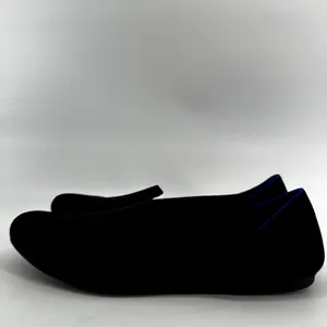 Rothy's The Loafer Slip On Ballet Flat Shoes Lightweight Knit Black Solid 9 thumbnail 4