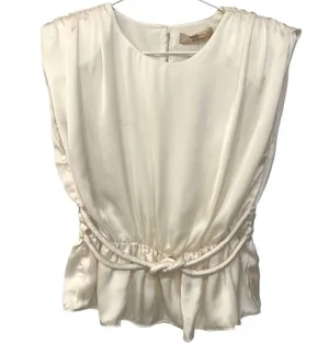 NWT Bailey 44 Giamina Top in Cream Satineffect thumbnail 6