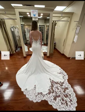 Wedding dress White Size 2 thumbnail 3