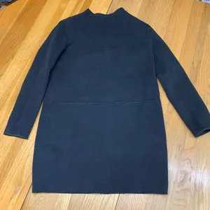 Lululemon‎ Mock Neck Long Sleeve Tunic City Bound Dress Black Split Back Hem 6 thumbnail 1