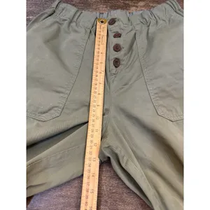 Free People Size Medium Green Cadet‎ Pull-On Jogger Pants Utility Boho thumbnail 10