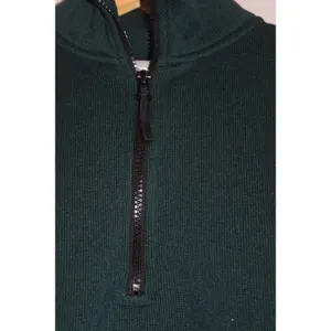 PINK Victoria's‎ Secret Dark Green Quarter Zip Fleece Sweatshirt Women's XS thumbnail 2