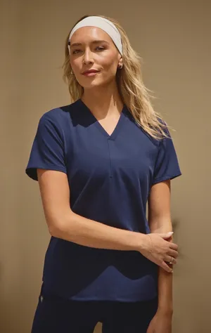 Fabletics Method 2-Pocket Top and Evoke Cargo Jogger in Navy thumbnail 2