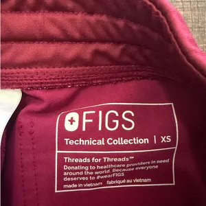 Figs Zamora Jogger Dark Magenta Scrub Pants Size XS thumbnail 7