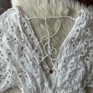Free People One Bella Note Eyelet Mini Dress thumbnail 5
