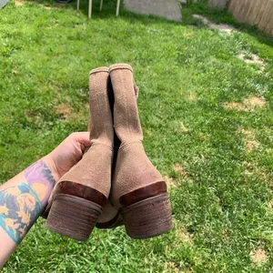 UGG Rioni Tan Suede Leather Soft Pull On Mid Boots‎ thumbnail 7