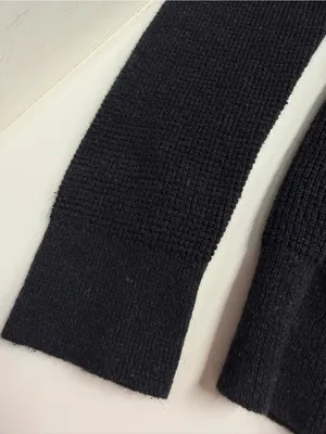 Michael Kors cotton‎ wool blend sweater textured black long sleeve neutral small thumbnail 6