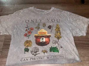 Smokey bear crop top Gray Size M thumbnail 2