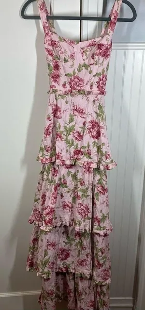 Lady Corset Dress size xs floral pink thumbnail 1