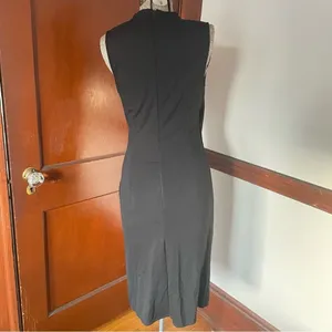 Lauren Ralph Lauren Classic Black V-Neck Dress thumbnail 2