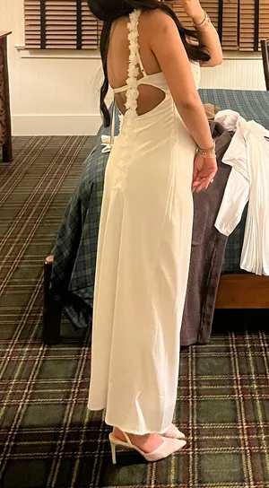 Dillard's Allison & Kelly White Dress thumbnail 2