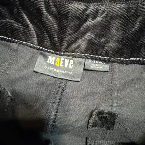 Maeve Anthropologie Navy Blue Corduroy Pencil Skirt XS High Waist Patch Pocket thumbnail 6