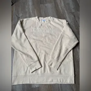 Hanes VTG Penn State Nittany Lions Sweatshirt Crewneck Embroidered Beige White Size L thumbnail 8