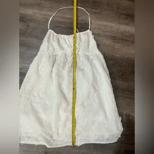 PRINCESS POLLY Daisy Chains Halter Mini Dress - White thumbnail 7