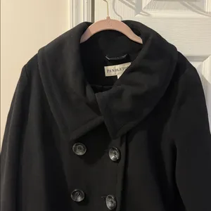 Pendleton Classic Black Wool and Cashmere Blende‎ Coat size XL thumbnail 16