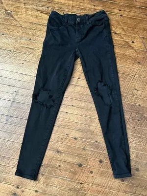 American Eagle black destroyed normcore 4 jeggings thumbnail 1