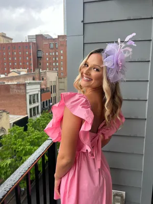 Amazon V Neck Knot Back Mini Dress thumbnail 3