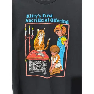 Steven Rhodes Kittys First Sacrificial Offering Black Graphic T-Shirt M Women thumbnail 3