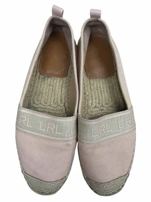 Lauren Ralph Lauren Caylee Pale Pink Espadrille Flats thumbnail 2