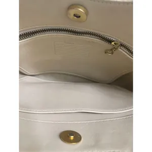 vtg Coach Mini Shopper Bucket Tote Bag 9993 ivory leather top handle crossbody thumbnail 7