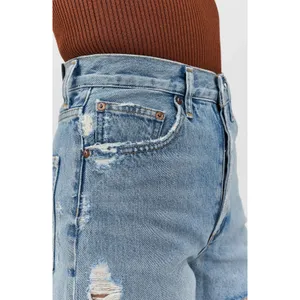 AGOLDE Dee Vintage High Rise Shorts Medium Wash Distressed Size 27 100% Cotton thumbnail 12