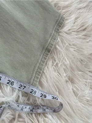 Driftwood Spencer Sage Green Barrel Leg Pants Belted Size 32 High Rise thumbnail 7