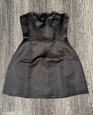 White Fox Black Dress thumbnail 2