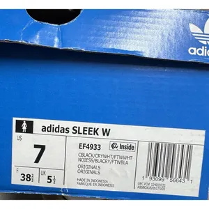 adidas Originals Women's Sleek Sneaker, core Black/Crystal White 7 M US thumbnail 8