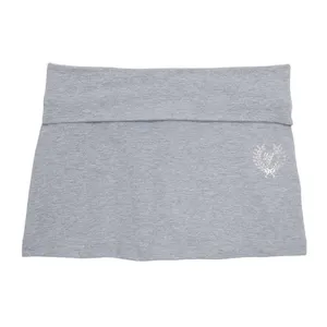 🎀PINK x LoveShackFancy Foldover Cotton Mini Skirt / Skort Bling Logo Preppy M thumbnail 8