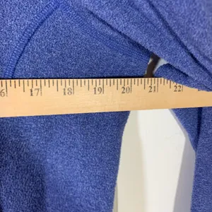 LL Bean Women L Blue Full Zip Fleecy Mock Neck 247230 Pocket Gorpcore READ thumbnail 5