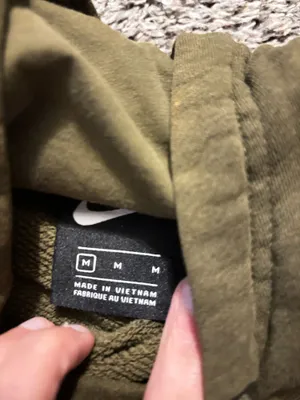 Nike Olive Green Hoodie Pullover thumbnail 2