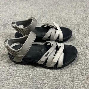 Teva Tirra Sandals Womens 8 Gray Shock Pad Strappy Water Hiking thumbnail 4