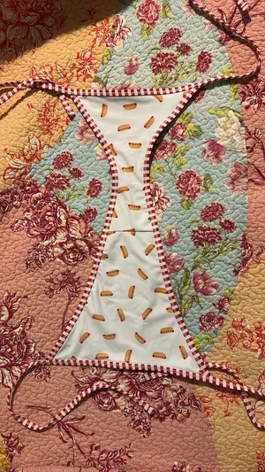Hotdog / Flag Bikini Bottom Multiple Size XS thumbnail 3