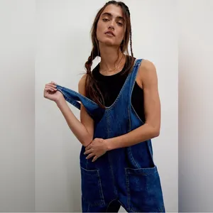 We The Free Women's Blue Denim Overalls thumbnail 2
